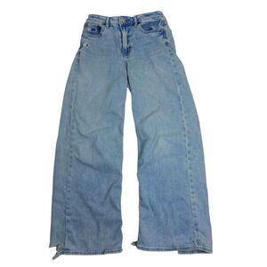 American Eagle Women's Wide-Leg High Waisted Y2K Jeans Size 2